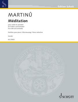 Martinů, Bohuslav: Méditation H 276 I