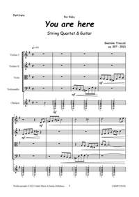 Gaetano Troccoli: You are here for Guitar and String Quartet