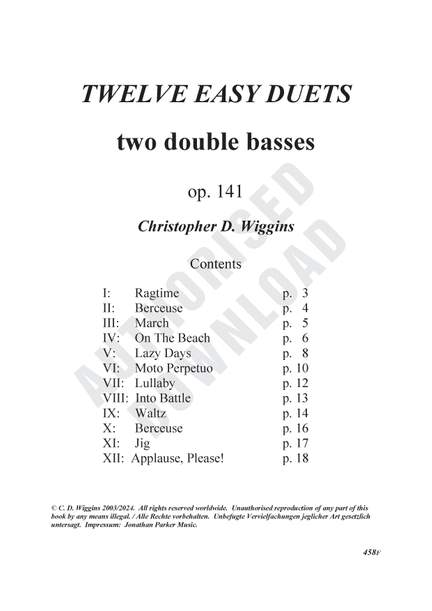Twelve Easy Duets, op. 141