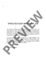 Twelve Easy Duets, op. 141 Product Image