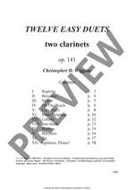 Twelve Easy Duets, op. 141 Product Image