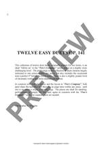Twelve Easy Duets, op. 141 Product Image