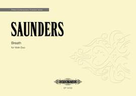 Saunders, Rebecca: Breath for Violin Duo (performing score)