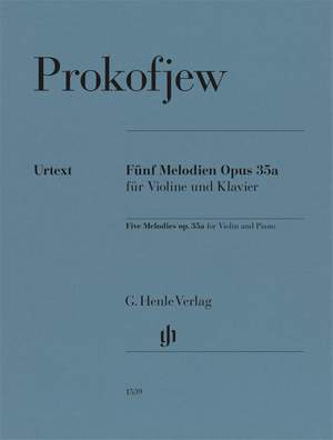 Prokofiev: Five Melodies op. 35a