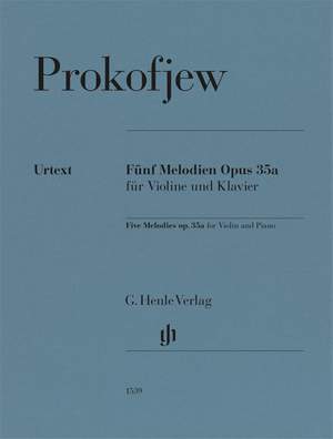 Prokofiev, S: Five Melodies op. 35a op. 35a