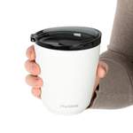 8oz HuskeeSteel Cup & Lid - White Product Image
