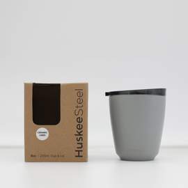 8oz HuskeeSteel Cup & Lid - Slate