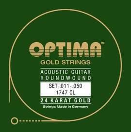 Optima Strings for Acoustic Guitar Gold strings Set