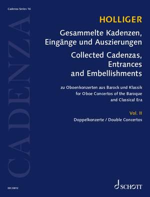 Holliger, Heinz: Collected Cadenzas, Embellishments and Arrangements Band 16