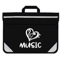 Duo Heart Music Bag (Black)