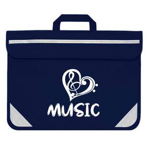 Duo Heart Music Bag (Navy)