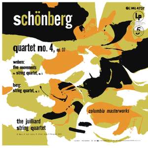 Schoenberg: String Quartet No. 4 - Webern: 5 Movements for String Quartet - Berg: String Quartet, Op. 3