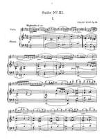 Franz Ries: Suite No. 3 in G major for violin & piano Op. 34 Product Image