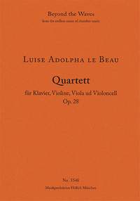 Luise Adolpha Le Beau: Quartet for piano, violin, viola & violoncello Op. 28