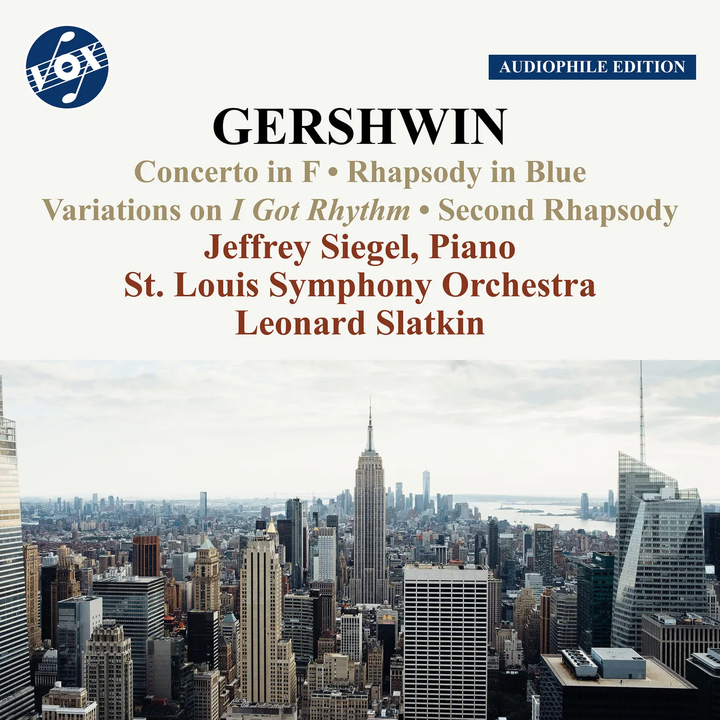 Gershwin: Works for Piano and Orchestra - Vox: VOX-NX-3018CD - CD