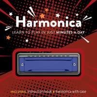 Harmonica kit: Learn to Play in Just Minutes a Day - Includes: Instruction book and harmonica with case