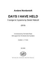 Anders Nordentoft: Days I Have Held Product Image