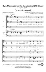 Thomas Morley_Robert Johnson: Two Madrigals For The Developing SAB Choir Product Image