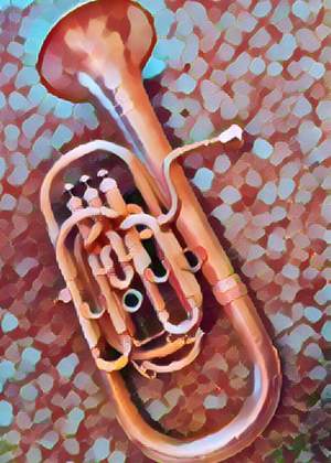 Greetings Card Baritone Horn
