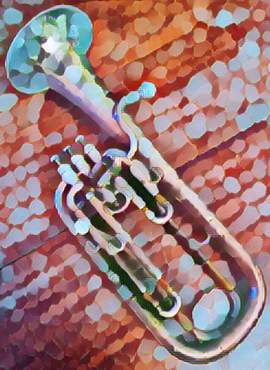 Greetings Card Tenor Horn