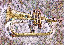 Greetings Card Flugelhorn