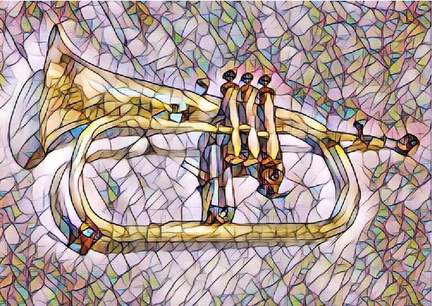 Greetings Card Flugelhorn