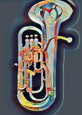 Greetings Card Euphonium