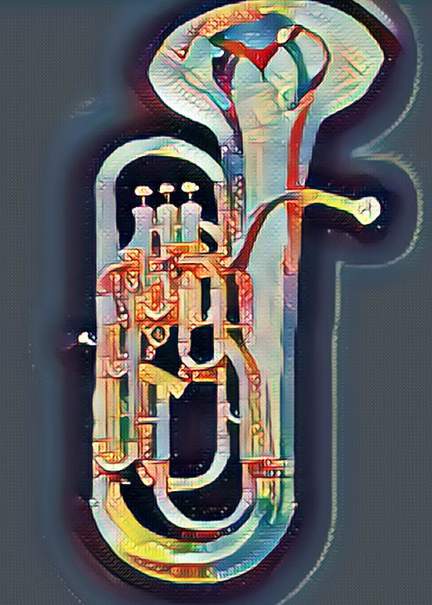 Greetings Card Euphonium