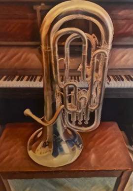 Greetings Card Euphonium and Piano