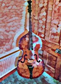 Greetings Card Double Bass