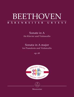 Beethoven, Ludwig van: Sonata for Pianoforte and Violoncello in A major op. 69