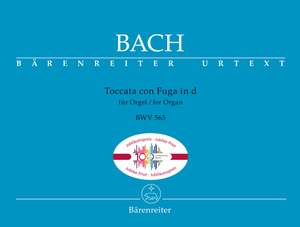 Bach, J S: Toccata con Fuga for Organ D minor BWV 565
