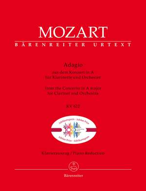 Mozart, Wolfgang Amadeus: Adagio for Clarinet and Orchestra (K. 622) from the Concerto in A major