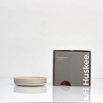 HuskeeCup Saucer 4-pack - Natural