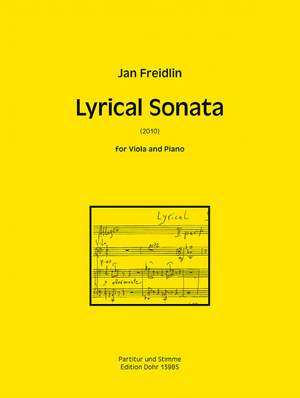 Jan Freidlin: Lyrical Sonata für Viola und Klavier