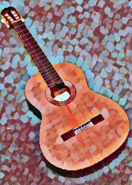 Greetings Card Guitar