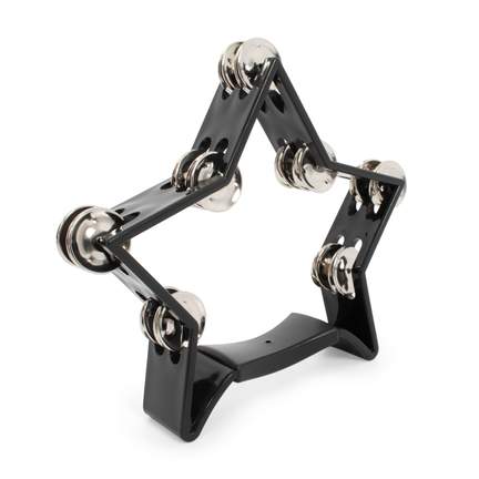 Percussion Plus star tambourine - Black