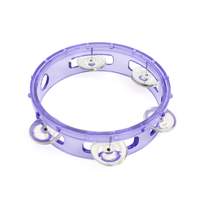 Percussion Plus 6" transparent headless tambourine - Purple