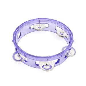 Percussion Plus 6" transparent headless tambourine - Purple
