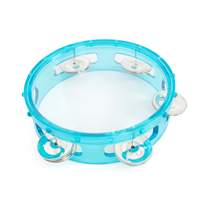 Percussion Plus 6" transparent tambourine - Blue