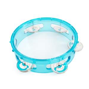 Percussion Plus 6" transparent tambourine - Blue