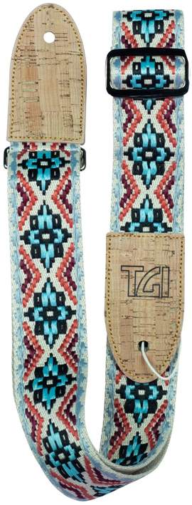 TGI Guitar Strap Woven Cotton Vegan - Multi