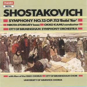 Shostakovich: Symphony No. 13, Op. 113, 'Babi Yar'