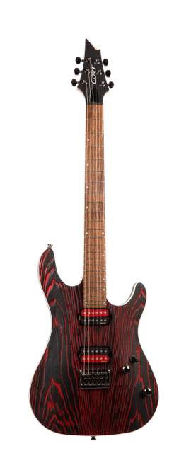 Cort: Electric Guitar - KX300 Etched Black Red