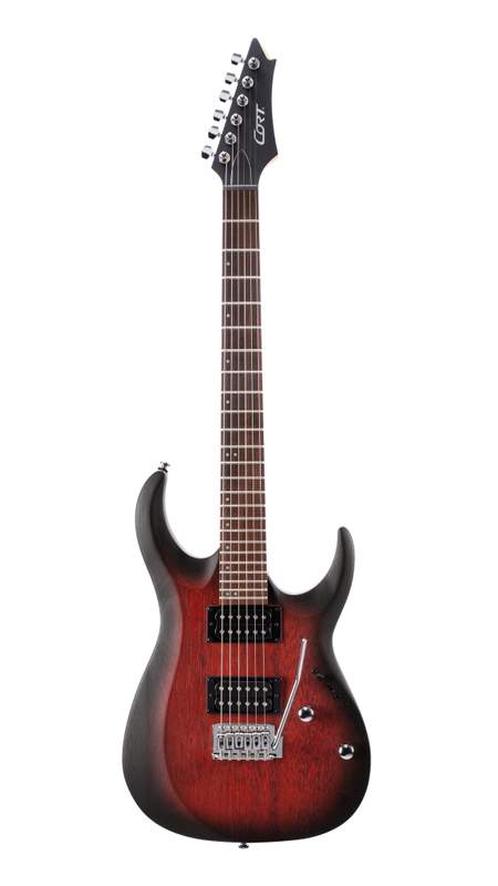 Cort: Electric Guitar - X100 Black Cherry Burst | Presto Music