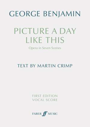 Benjamin, George: Picture a Day Like This (vocal score)