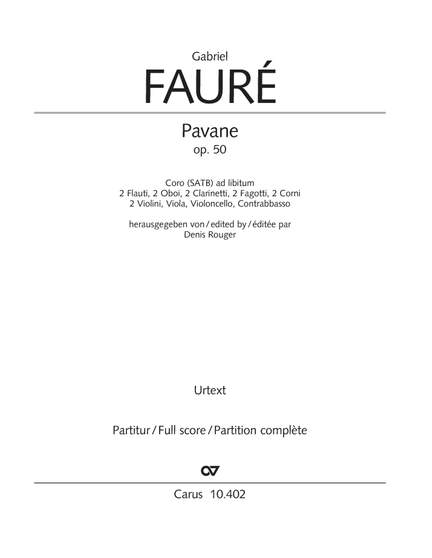 Fauré, Gabriel: Pavane, Op. 50