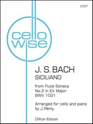 Bach, J S: Siciliano from Flute Sonata No. 2 (Cello & Piano)
