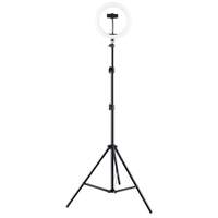 Cad telescoping ring light with phone holder