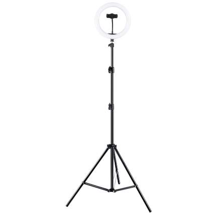 Cad telescoping ring light with phone holder